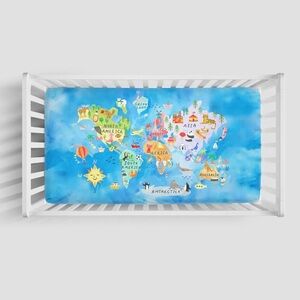 Little Sleepies Around The World Standard Crib Sheet
